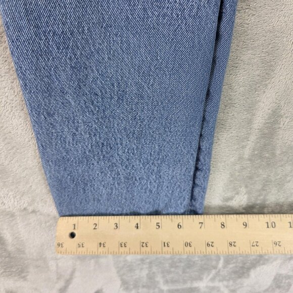 Levi's 501 Jeans Womens 27 Blue Denim Button Fly Straight Premium PC9 12501-0438 - Picture 7 of 16